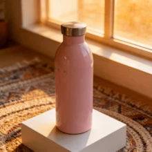 1pc, Co-Branded 24Bottles Insulated Water Bottle, Minimalist Ins Style, Reusable, Perfect Gift Choice For Office, Outdoor, Camping - Multicolor - View 3