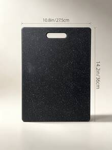 Premium Plastic Cutting Board, Multiple Sizes Available, With Portable Handle, Kitchen Chopping Board, Easy To Clean, Durable, Suitable For Cutting Meat, Vegetables, Fruits, Ideal For Home Cooking, Stylish Design, High-Quality Material, Perfect For Meal Prep Enthusiasts - Black - View 10