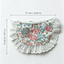 Brinquedo de Mastigar para Gatos com Fruta de Videira Prateada & Babador de Renda para Animais de Estimação Conjunto com 2 Peças, Brinquedo para Gatos para Limpeza Dental & Alívio do Estresse, Babador Decorativo Fofo Ajustável, Adequado para Gatos e Filhotes - Multicolorido - Visão 3