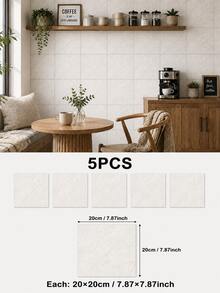 SUPSTICKER Marble Pattern Floor Tile Stickers, Matte PVC, Peel And Stick, 5 Or 15pcs, 15/20/30cm, For Kitchen, Bathroom And Entryway - Marble Pattern - View 53