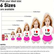 1pc DIY Personalized Photo Pillow Cushion, Sofa Bedroom Home Decor, Custom Pet Memorial Anniversary Gift, Decorative Plush Doll Cushion, Gift For Pet Lovers, Memory Keepsake - Upload Pictures to Customize Pillows - View 9