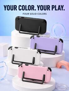 3-Piece Set, Solid Color Switch 2nd Generation Protective Case, New Switch 2 (2025) Game Accessories, Switch Game Console Protective Case, TPU Soft Controller Shell + PC Hard Frame Shell, Easy To Disassemble And Install, Scratch-Resistant Game Console Joycon 2 Game Controller Shell - View 7