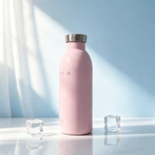 1pc, Co-Branded 24Bottles Insulated Water Bottle, Minimalist Ins Style, Reusable, Perfect Gift Choice For Office, Outdoor, Camping - Multicolor - View 2
