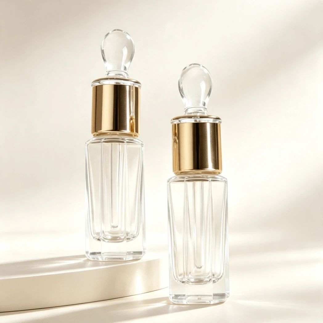 12ml Clear Glass Dropper Bottle, Refillable Empty Glass Bottle For Storing Essential Oils, Perfume Samples, DIY Aromatherapy Solutions, Leak-Proof, Easy To Clean And Reuse, Perfect For Daily Storage And Holiday Gift Packaging - Multicolor - View 1