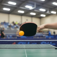Kit 2 Raquetes 3 Bolinhas Para Tênis de Mesa Ping Pong Iniciante Criança Intermediário Presente - Preto e Vermelho - Visão 6