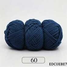 EDCUEBE7 Mixed Color 5-Ply Milk Yarn, Common Colors, Suitable For Crochet - Applicable For Mats, Carpets, Clothes, Scarves And Beginner DIY Projects - 50g Milk Cotton - View 35