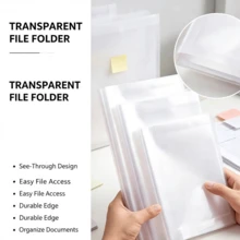 10 buah/Paket Sampul Buku Transparan Definisi Tinggi Tahan Air Anti Selip, Pelindung Buku, Pembungkus Buku - Set - View 4