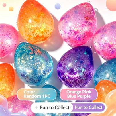 1pc Starry Glitter Water-Filled Teardrop Squeeze Toy, Soft TPR Material, Visual And Tactile Sensory Tool For Children, Teens And Adults, Fine Motor Skill Development, Anxiety Relief Occupational Therapy Toy, Squishy>Slow Rise-Need Doh-Halloween Goodie Bag Stuffers-Christmas Home Decor-Christmas Gifts-Halloween Party Supplies-Squishy>Mystery