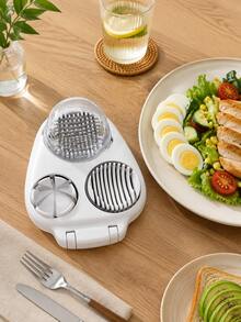 2pcs Heavy Duty Manual Egg Slicer, Chopper And Cutter - This Multi-Functional Egg Cutting Device With Round Blades Can Precisely Slice, Making It A Convenient Kitchen Tool For Preparing Omelets And Salads - Multicolor - View 12