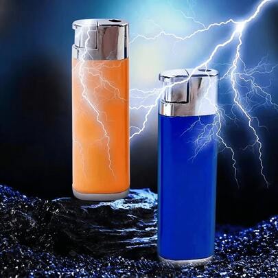 Creative Prank Electric Shock Lighter Adult Toy, Funny Gag Gift, Trick Prop For Pranking And Fooling People