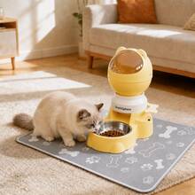 Large Capacity Press-Type Automatic Pet Food Dispenser, Space Ball Design, Interactive Puzzle Feeder, Anti-Tip Pet Bowl, One-Press Food Dispensing And Locking, Durable Plastic, Suitable For Small And Medium Dogs And Cats, No Battery Required - Multicolor - View 15