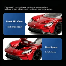 Simba Jada 1:24 Scale 2017 Sports Car Die-Cast Model With Figure, Metal Vehicle Collectible, Display Model - Multicolor - View 7