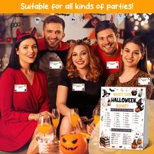 Halloween Name Game, What's Your Halloween Name?, Family Fall Party Activities, Baby Baptism, Halloween Trick-Or-Treat Party, 1 Sign With 30 Stickers - View 4