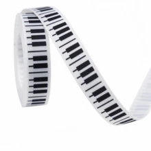 4 Buah Pita Bertema Simbol Musik & Tombol Piano - Pita Dekoratif Hitam & Putih, Cocok untuk Natal, Hari Valentine, Pernikahan, Pembungkus Kado, Desain Seni Liburan, Pita Dekoratif Serbaguna, Pilihan Sempurna untuk Hari Thanksgiving - beraneka warna - View 10