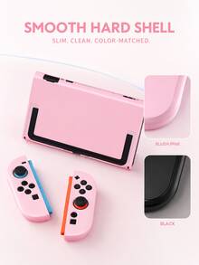3-Piece Set, Solid Color Switch 2nd Generation Protective Case, New Switch 2 (2025) Game Accessories, Switch Game Console Protective Case, TPU Soft Controller Shell + PC Hard Frame Shell, Easy To Disassemble And Install, Scratch-Resistant Game Console Joycon 2 Game Controller Shell - View 2