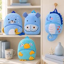 Personalized Cute Animal Backpack For Girls And Boys, Adorable Cartoon Design, Perfect For Daily Use, Back To School, Kawaii Aesthetic - Multicolor - View 11