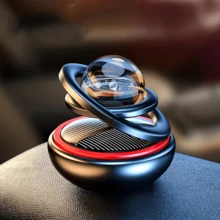 1. Rotating Car Fragrance Aluminum Interstellar Floating Car Fragrance Accessory, Car Fragrance, Car Fragrance Base, High-End Rotating Decoration, Suitable For Car Center Console - A - View 8
