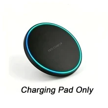 15W Induction Fast Wireless Charging Pad Universal Portable Wireless Charger Compatible With IPhone 17/16/15/14/13/12 Pro/XS Max/Mini/X/XR And Series And Android Phones With Wireless Charging - Black - View 8