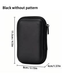 White Star EVA Hard Shell 4.3 Inch Compact Storage Box - Travel Protective Storage Bag, Suitable For Electronic Accessories, Earphones, Hard Drives And Data Cables; Anti-Drop Zipper Pouch (Storage Box Only) - Multicolor - View 7