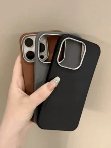 Autumn/Winter Collection 3 Luxury Leather Feel Phone Cases Black Grey Brown Phone Case For IP11/12/13/14/15/16promax/17/17PRO/17PROMAX/17AIR Phone Case - Multicolor - View 24