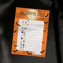 Halloween Guessing Game Cards 5" X 7", Includes Answer Key, Autumn Party Themed Activity - View 6