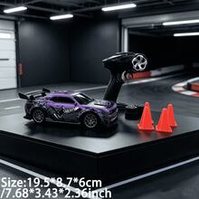 1pc/Set 4WD Remote Control Car Toy, 1:24 Scale RC Racing Car Model Toy, 2.4GHz Remote Control Drift Toy Car, Built-In Light Effects, Children's Toy, Outdoor Toy, Educational Toy, Stress Relief Toy, Remote Control Toy - Multicolor - View 9