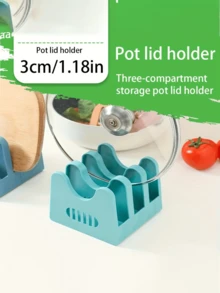 Kitchen Organizer Rust-Proof Utensil Holder Pot Lid Storage Rack Plate Rack Kitchen Storage Organizer Kitchen Utensil Organizer Cooking Utensils For Dishes Bowls Cups Pots Lid Cutting Board Drying Rack Bookshelf Kitchen Essentials - Multicolor - View 3