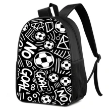 Colorful Soccer Print Backpack, Vibrant Sports Style Casual Backpack, Large Capacity Student Daily Commute School Bag - Backpack - View 11