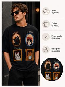 Men Swim Cover-Ups - Black - View 3