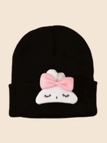 Children's Cute Cartoon Rabbit Knitted Hat, Winter Warm Thin Beanie For Boys And Girls - 1PC - View 12