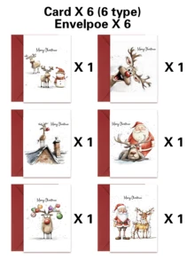 12pcs WhimsyWorks Fun Christmas Cards With Envelopes - Various Holiday Designs Suitable For Family, Friends, And Colleagues - Blank Inside For Personal Messages - Suitable For New Year, Congratulations, And Thank-You Occasions - A - View 11