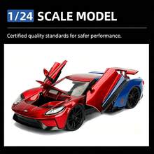 Simba Jada 1:24 Scale 2017 Sports Car Die-Cast Model With Figure, Metal Vehicle Collectible, Display Model - Multicolor - View 6