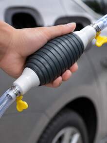 1 Set Portable Siphon Pump Kit, Includes 100cm/39.37inch Oil Transfer Hose, Manual Pump, 2 Hose Clamps & 1 Flow Control Valve, Multipurpose For Gasoline, Water & Other Liquid Transfer, Ideal For Automotive Repair, Emergency Fuel Transfer, Camping, RV Use, And A Great Gift For Mechanics & Car Enthusiasts - A - View 4