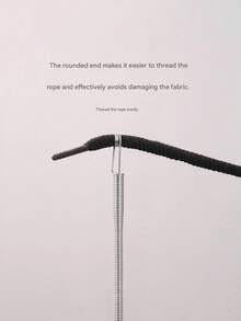 4pcs Spring-Loaded Flexible Drawstring Replacement Tool, Cylindrical Threading Needle Set, Bendable Spring Threader, 2-In-1 Elastic Band Inserter, Used For Threading Elastic Band Into Pants, Sweatshirts And Skirts; Sewing Supplies And Accessories - Multi-color - View 7