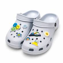 Chinelo Feminino Estilo Babuche Pigente Corfly Baixo 100% EVA Solado Leve Antiderrapante broches - Névoa - Visão 3