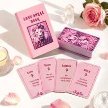 Self-Love Affirmation Rune Card Deck - This Set Of Tarot Oracle Cards, Emotional Guidance Desktop Guide Cards Suitable For Gatherings, Parties, Team Activities, Holidays, Also Can Be Given As A Gift - Pink Runi - View 7