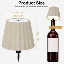 LED Rechargeable Touch Night Light - RGB Multicolor Light, USB Interface, Switch Control Sensor, Atmosphere Bottle Light, Room Decoration, DIY Bottle, Perfect For Living Room, Bedroom, Dining Room, Bar Decoration, Ideal Gift - Desk Lamp - View 14