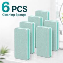 9/6/3pcs Glass Limescale Sponge Scrubber Cleaning Cloth, Suitable For Home Bathroom Mirror, Shower Room Tiles, Floor Wall Cleaning, Easy To Remove Limescale Water Stains Water Marks, Multi-Purpose Window Glass Cleaning Tool - Double-sided Magic Eraser - View 14