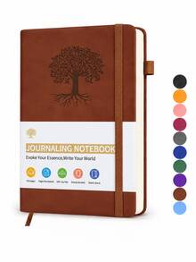 Premium Leather Notebook, Lined Paper, A5 Size, Suitable For Work, Notes, Business, Travel, Daily Journaling, 200 Pages 100gsm Inner Paper (5.9" X 8.4") Back To School Supplies - A - View 12