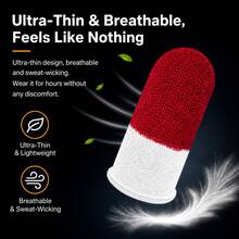 20pcs Famicom Gaming Finger Sleeves Gloves For Mobile Games Or Games For Touch Screen Devices Gaming Finger Protector, Sweat-Proof And Breathable, Smooth Gliding, Lightweight And Comfortable, Designed To Enhance Players' Gaming Experience Game Finger Cover, With Storage Bag - Multicolor - View 8