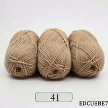 EDCUEBE7 Mixed Color 5-Ply Milk Yarn, Common Colors, Suitable For Crochet - Applicable For Mats, Carpets, Clothes, Scarves And Beginner DIY Projects - 50g Milk Cotton - View 86