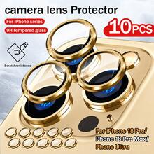 Yezodawee 10pcs Gold Metal Ring Camera Lens Protector, Perfect Fit, Rear Camera Round Lens Protector, Compatible With Phone 18 Pro/Phone 18 Pro Max/Phone Ultra/Phone 17 Pro Max/17 Air/16 Pro Max/16 Pro/16 Plus/16/16E/15/14/13 Mini/12/11 Series - Gold - View 34