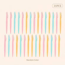 51/41/31/21/12/1pc Colorful Eyebrow Razors For Women, Precise Eyebrow Trimming Knife With Protective Cap, Facial Hair Removal Shaver, Women's Razor, Facial Hair Remover, Makeup Grooming Tool, Portable Travel Beauty Accessory, Pink Blue Yellow Eyebrow Trimming Tool - Upgraded Version - View 14