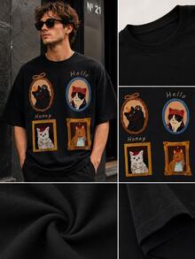 Men Swim Cover-Ups - Black - View 2