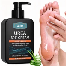 Qxira 60% Urea & Salicylic Acid Hand & Foot Repair Cream, For Dry Cracked Heels, Removes Dead Skin & Calluses, Intense Moisturizing For Rough Peeling Skin, Suitable For All Skin Types, 200ml - 200 Ml - View 1