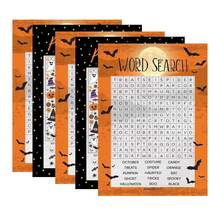 30Pcs Halloween Games Pack, Word Search And Picture Match | Dual-Sided Cards, 5" X 7", Answer Keys Included, Fall Party Theme Activity - View 6