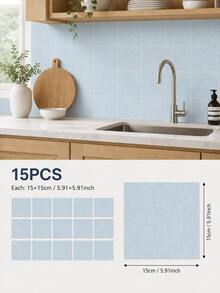 SUPSTICKER Marble Pattern Floor Tile Stickers, Matte PVC, Peel And Stick, 5 Or 15pcs, 15/20/30cm, For Kitchen, Bathroom And Entryway - Marble Pattern - View 44