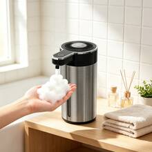 USB Rechargeable, Large Capacity, Long Battery Life]Automatic Sensor, Smart, Soap Dispenser, Bathroom, Kitchen, Toilet, Hand Soap Dispenser, Smart Touchless, No Installation - B - View 3