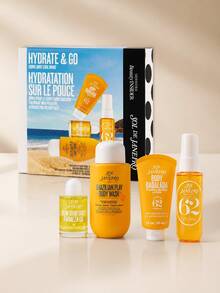 Sol Hydrate & Go Mini Body Care 4 Piece Set,Brazilian Play Body Wash 3 Fl.Oz,Bum Bum Body Firmeza Oil 0.4 Fl.Oz,Body Badalada Vitamin - Infused Lotion,Cheirosa 62 Perfume Mist 1 Fl.Oz - 62號洗護四件套 - 查看 4