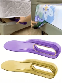 Thickened Large Slouchy Bed Sheet Organizer Tool, Portable Bed Sheet Fixing And Bed Making Tool, Effortless Bed Sheet Replacement, Mattress Lifter, Home Bedding Accessories, Furniture Protection Bed Sheet Holder - Multicolor - View 3